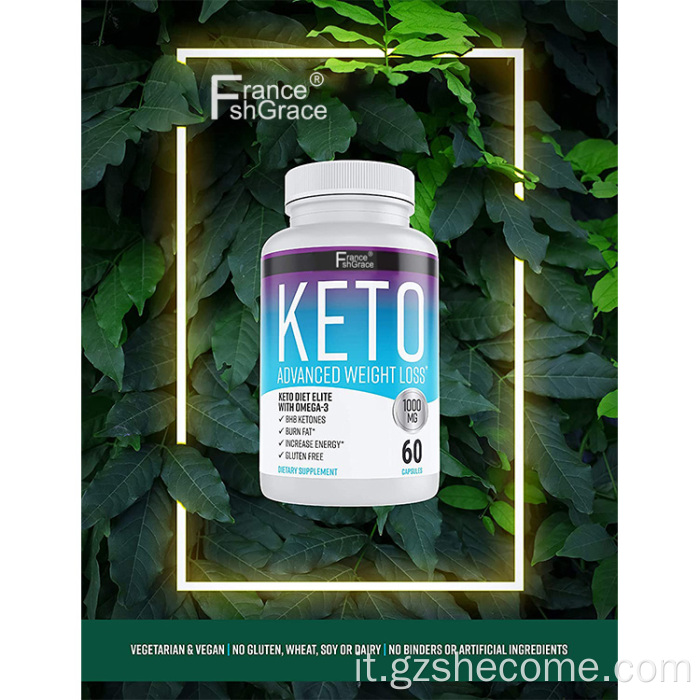 I migliori keto chetoni integrano le capsule di keto bruciatore grasso